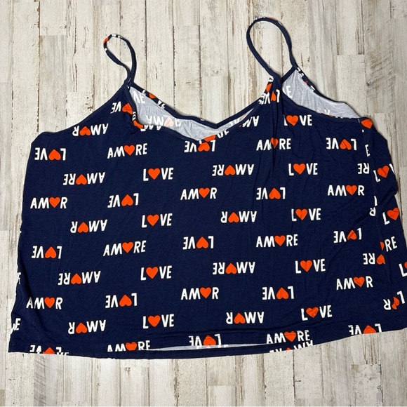 COPY - Old Navy Women's Plus Size 4X Blue Amore Sunday Soft Lounge Tank Top - Picture 10 of 16